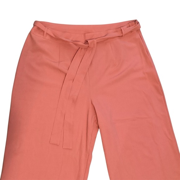 Forever 21+ Coral Wide Leg Pants Size 3X workwear office staple capsule casual - Picture 3 of 5